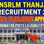 TNSRLM Thanjavur Recruitment 2026 Apply 09 Block Coordinator Posts TNSRLM Thajavur Recruitment