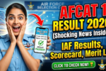 AFCAT 1 Result 2026