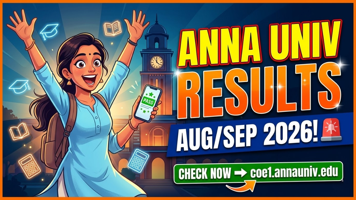 Anna university Results Aug/Sep 2026 Check at coe1.annauniv.edu