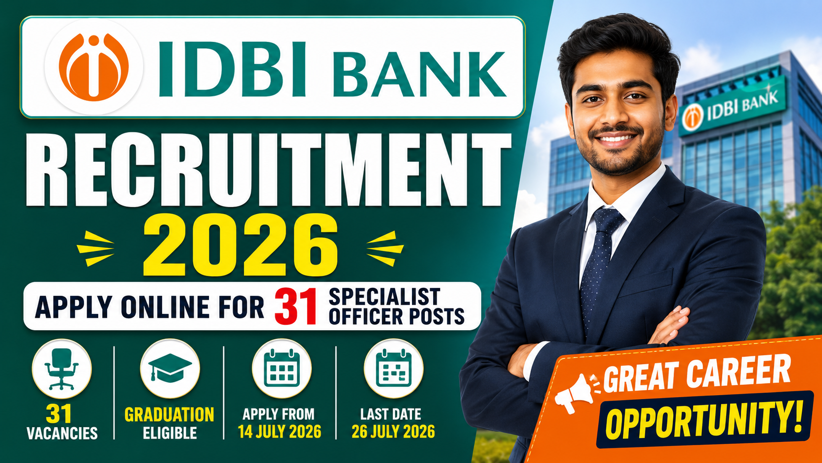IDBI Bank Recruitment 2026