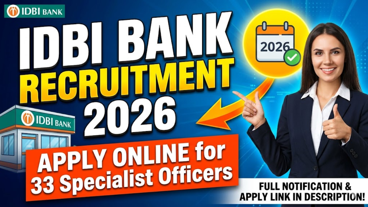 IDBI Bank Recruitment 2026