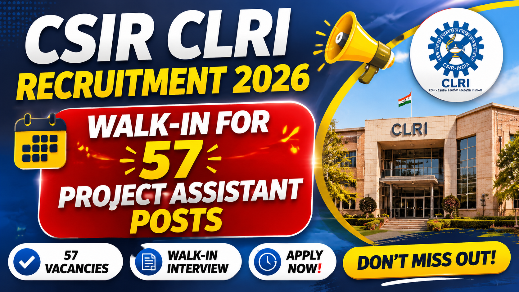 CSIR CLRI Recruitment 2026