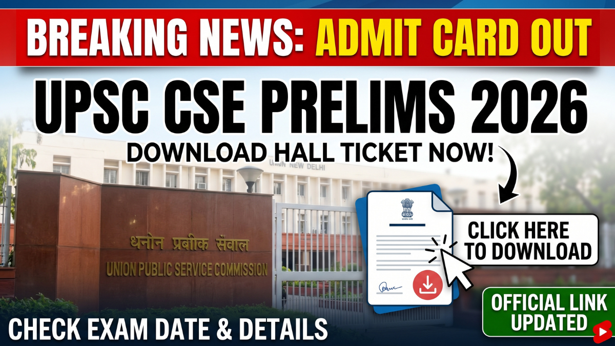 UPSC CSE Prelims Admit Card 2026
