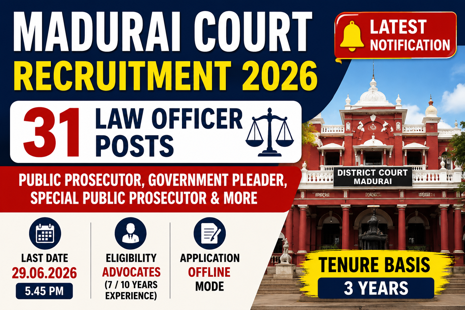Madurai Court Recruitment 2026