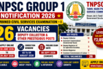 TNPSC Group 1 Notification 2026