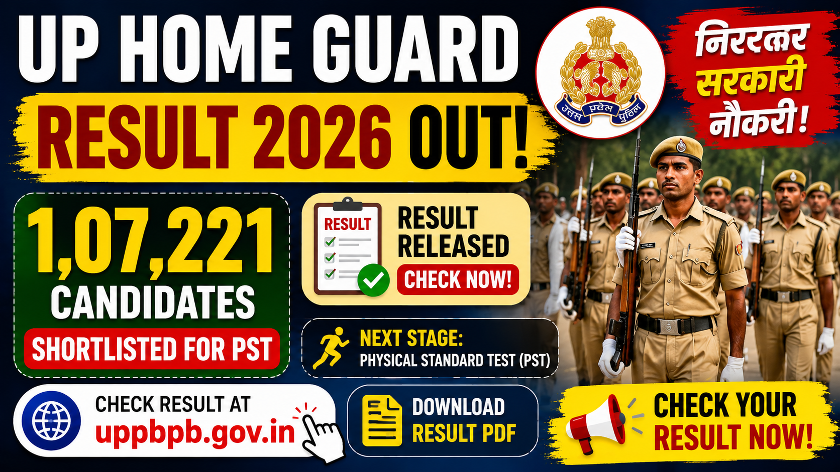 UP Home Guard Result 2026