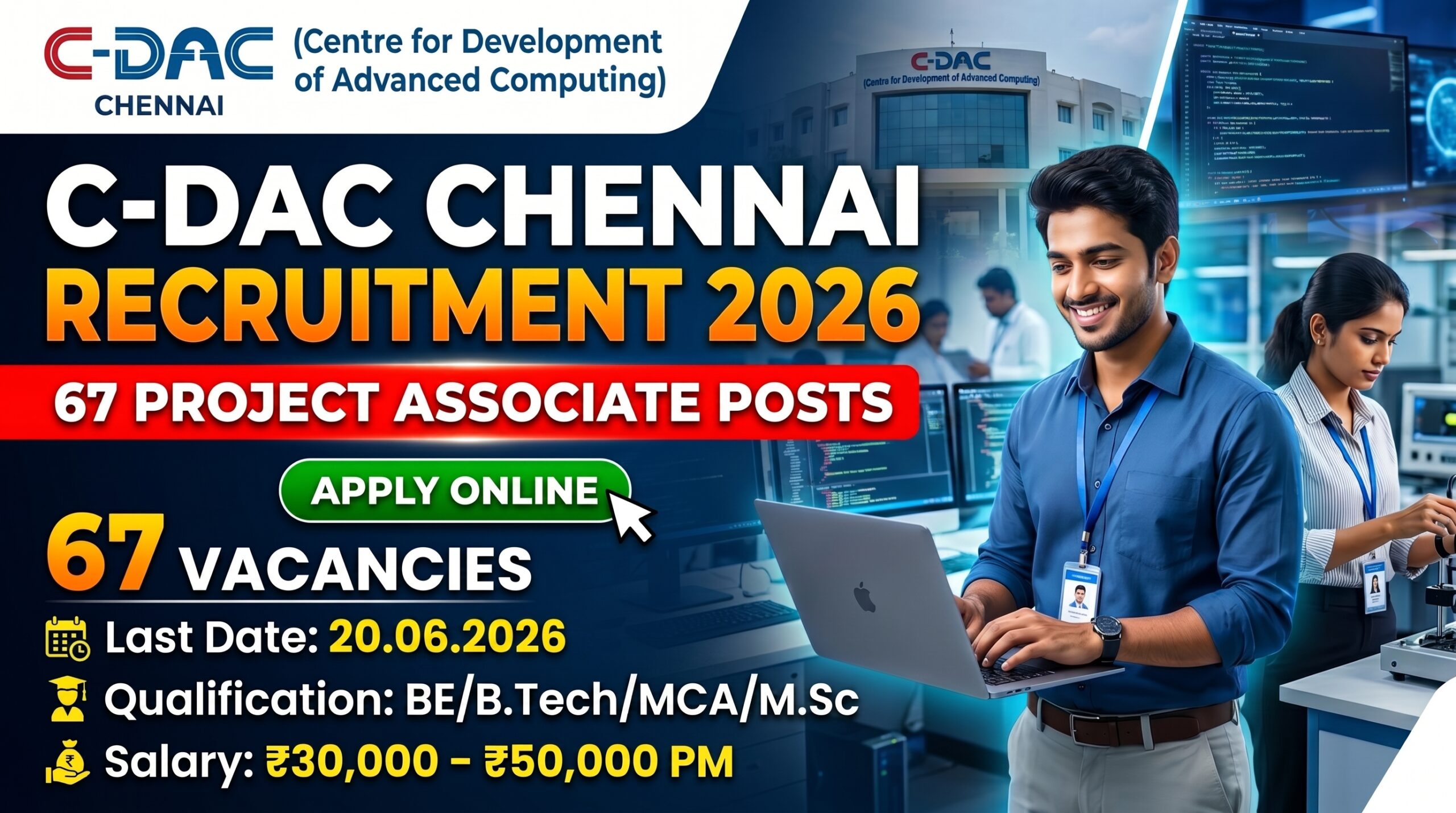 C-DAC Chennai Recruitment 2026