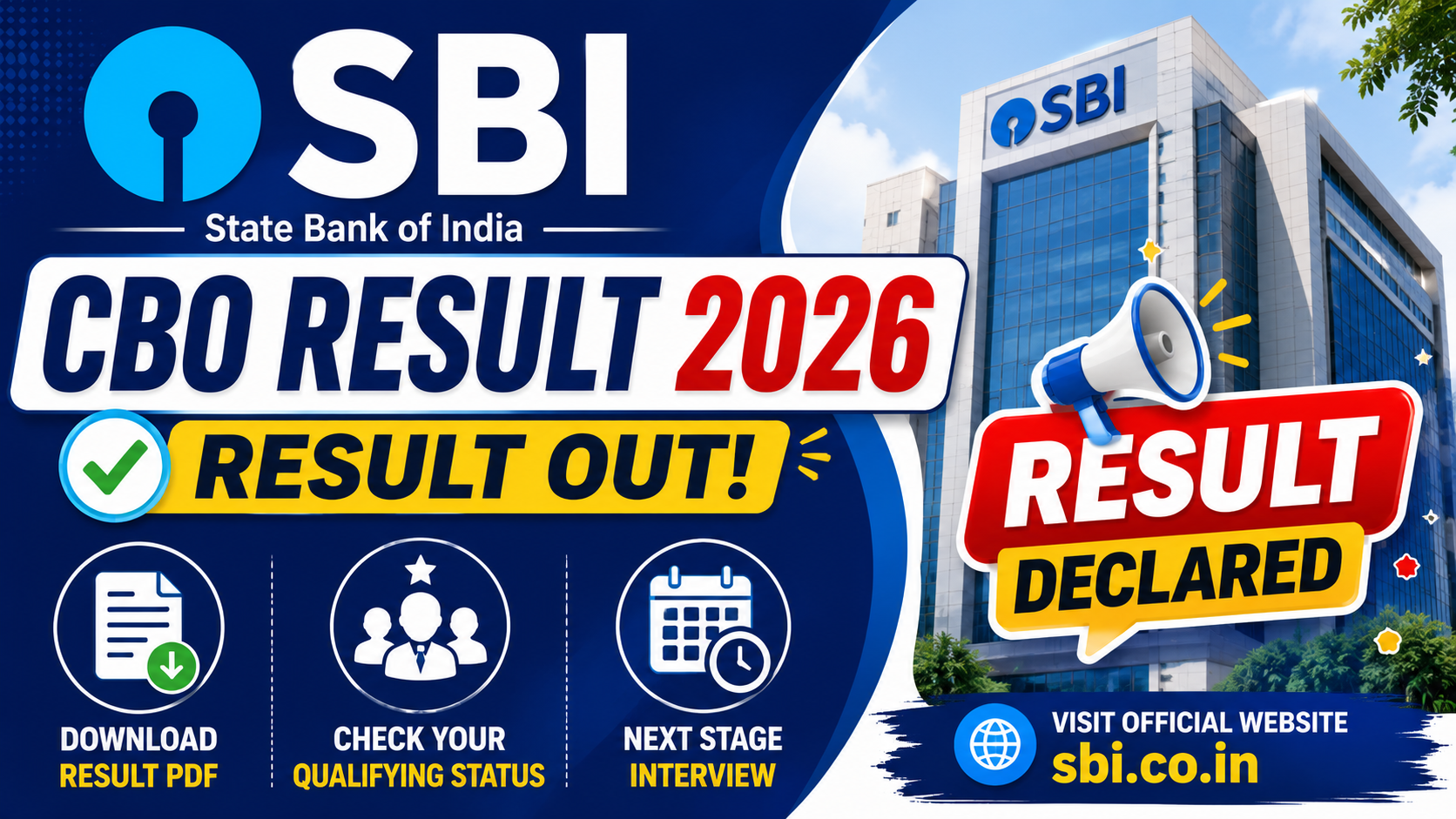 SBI CBO Result 2026