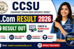 CCSU B.Com Result 2026
