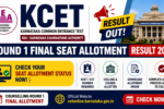KCET Round 1 Final Seat Allotment Result 2026