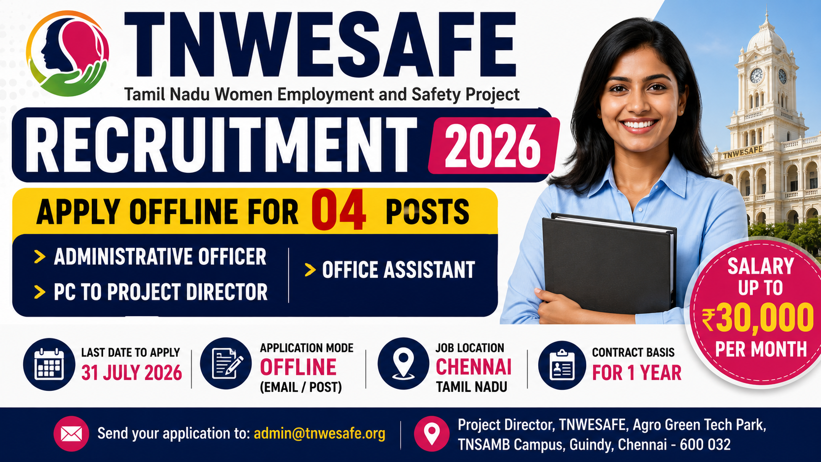 TNWESAFE Recruitment 2026