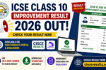 ICSE Class 10 Improvement Result 2026