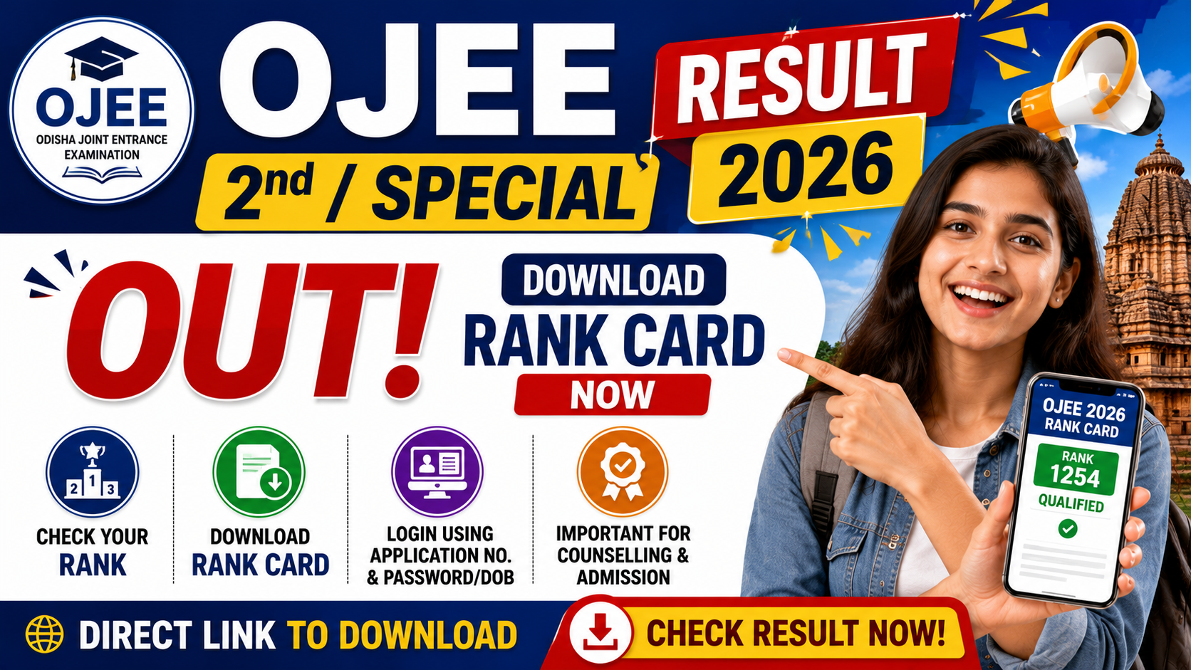 OJEE 2nd/Special Result 2026