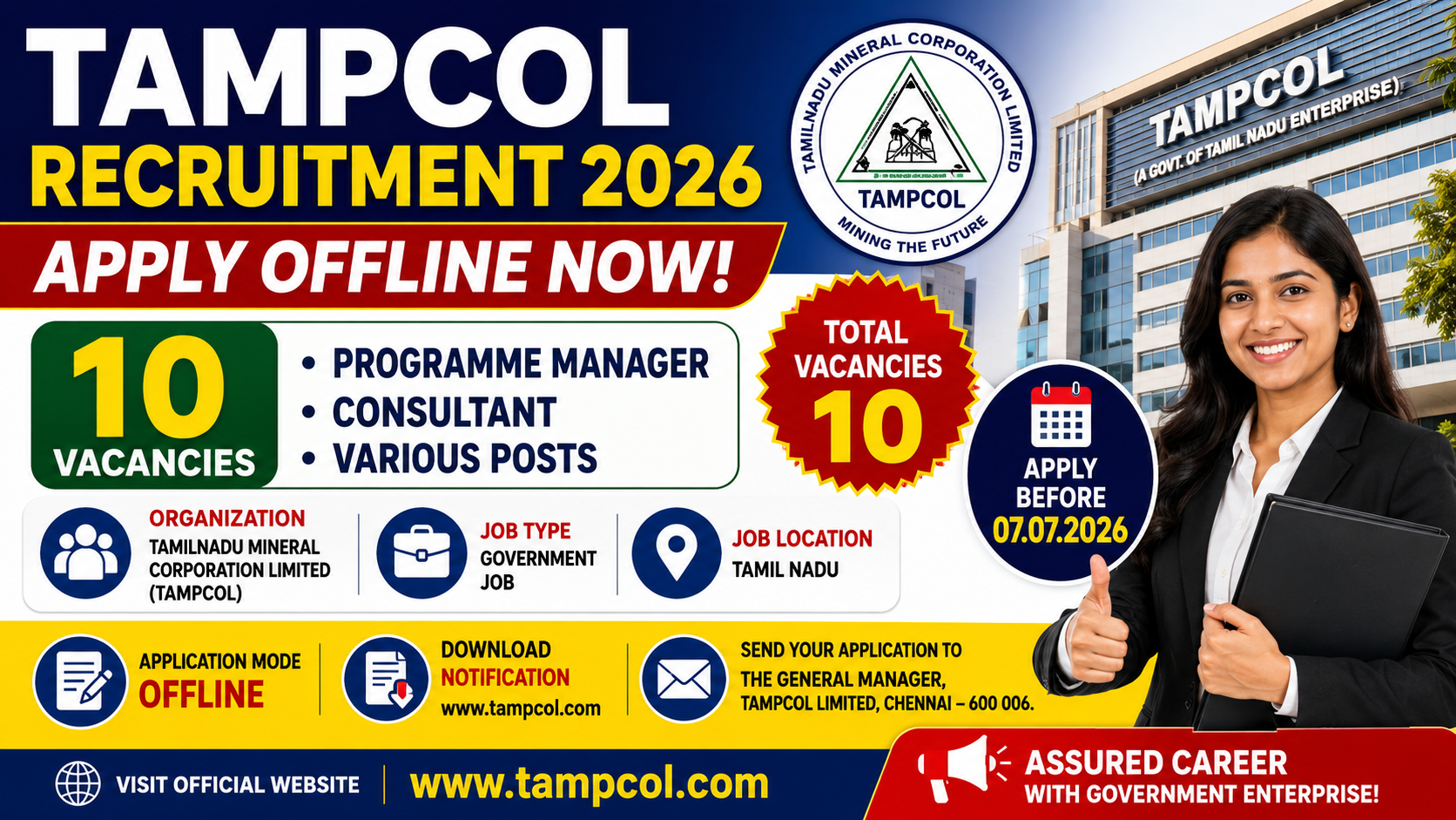 TAMPCOL Recruitment 2026