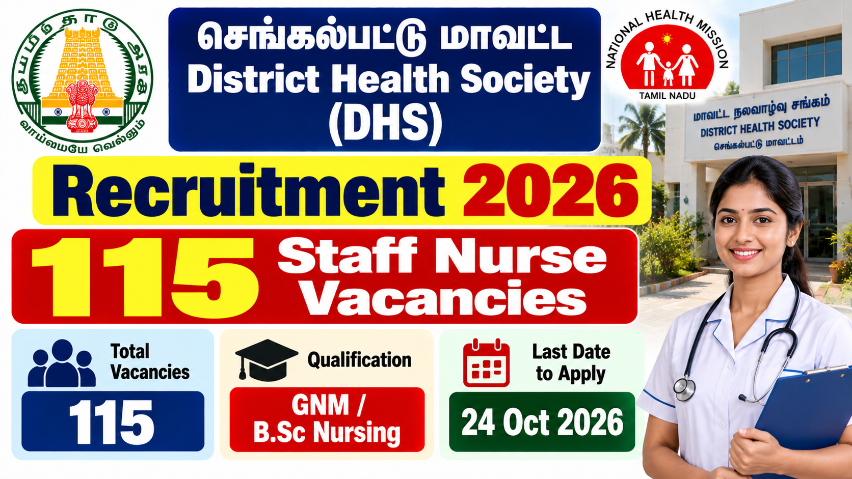 Chengalpattu DHS Recruitment 2026