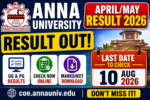 Anna University April May Result 2026