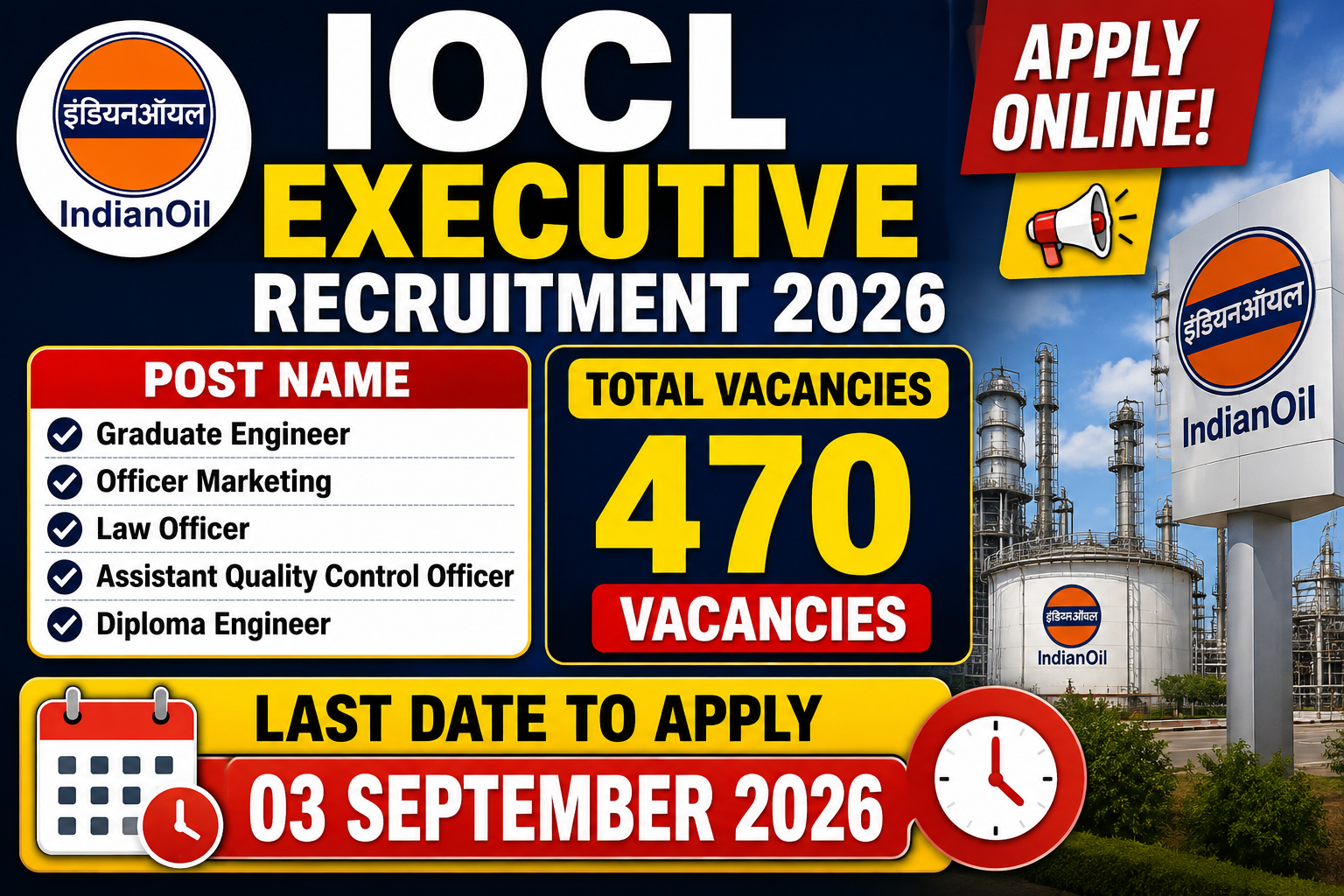 IOCL Executive Recruitment 2026