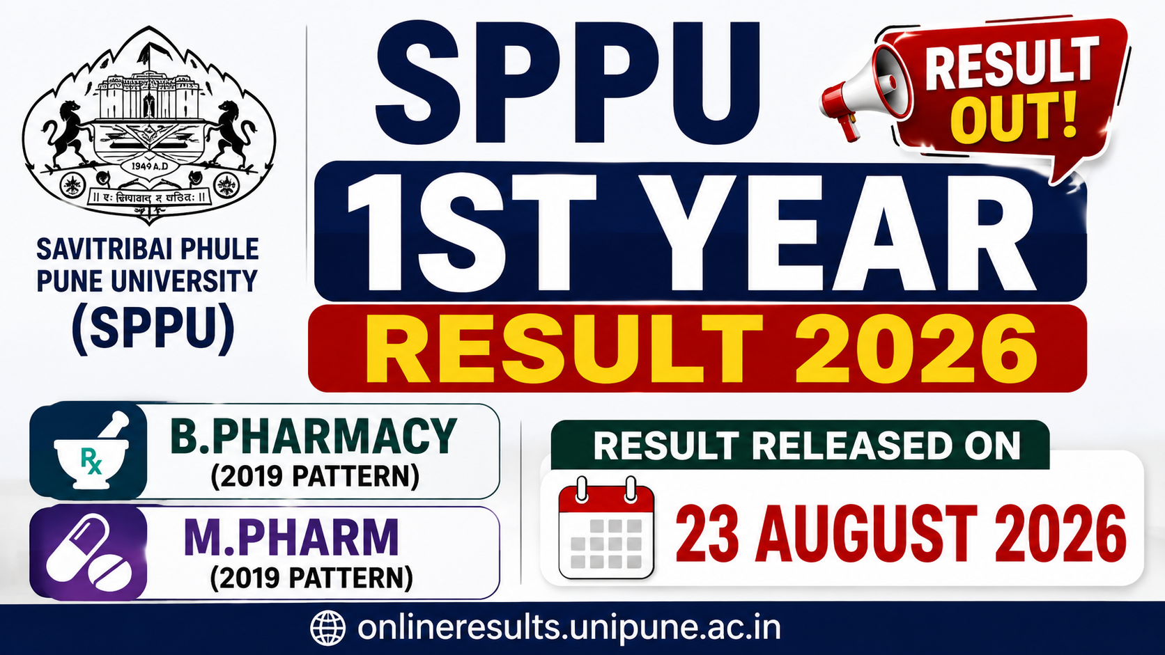 SPPU 1st Year Result 2026