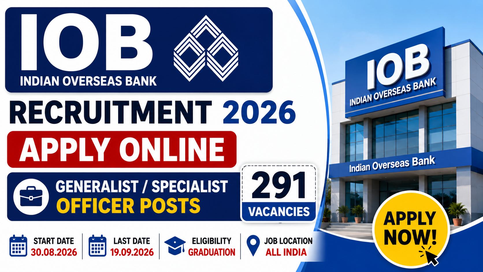 IOB Recruitment 2026