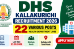 DHS Kallakurichi Recruitment 2026