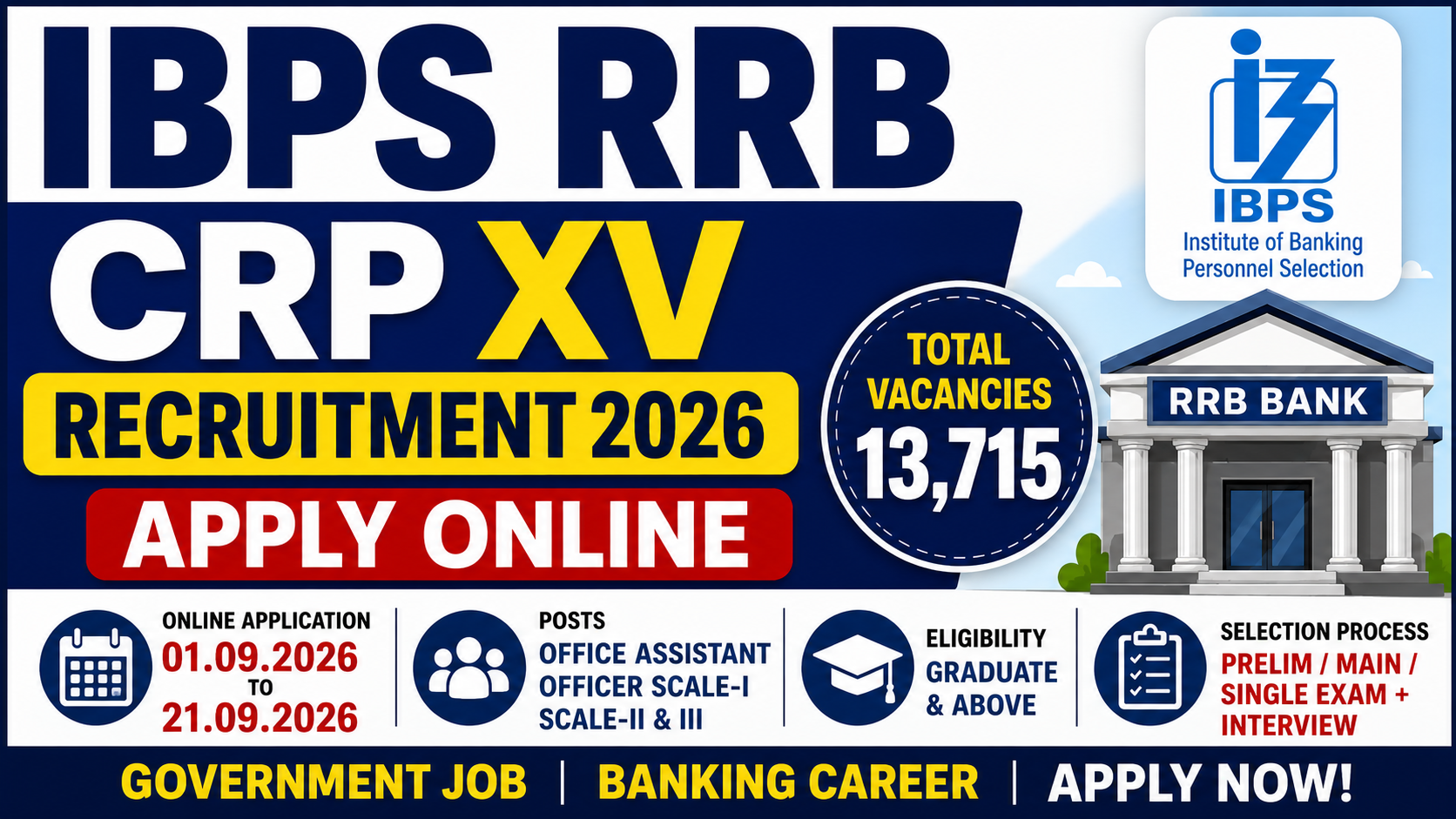 IBPS RRB CRP XV Recruitment 2026