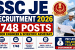 SSC JE Recruitment 2026