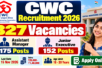 CWC Recruitment 2026