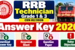 RRB Technician Grade 1, 3 Answer Key 2026